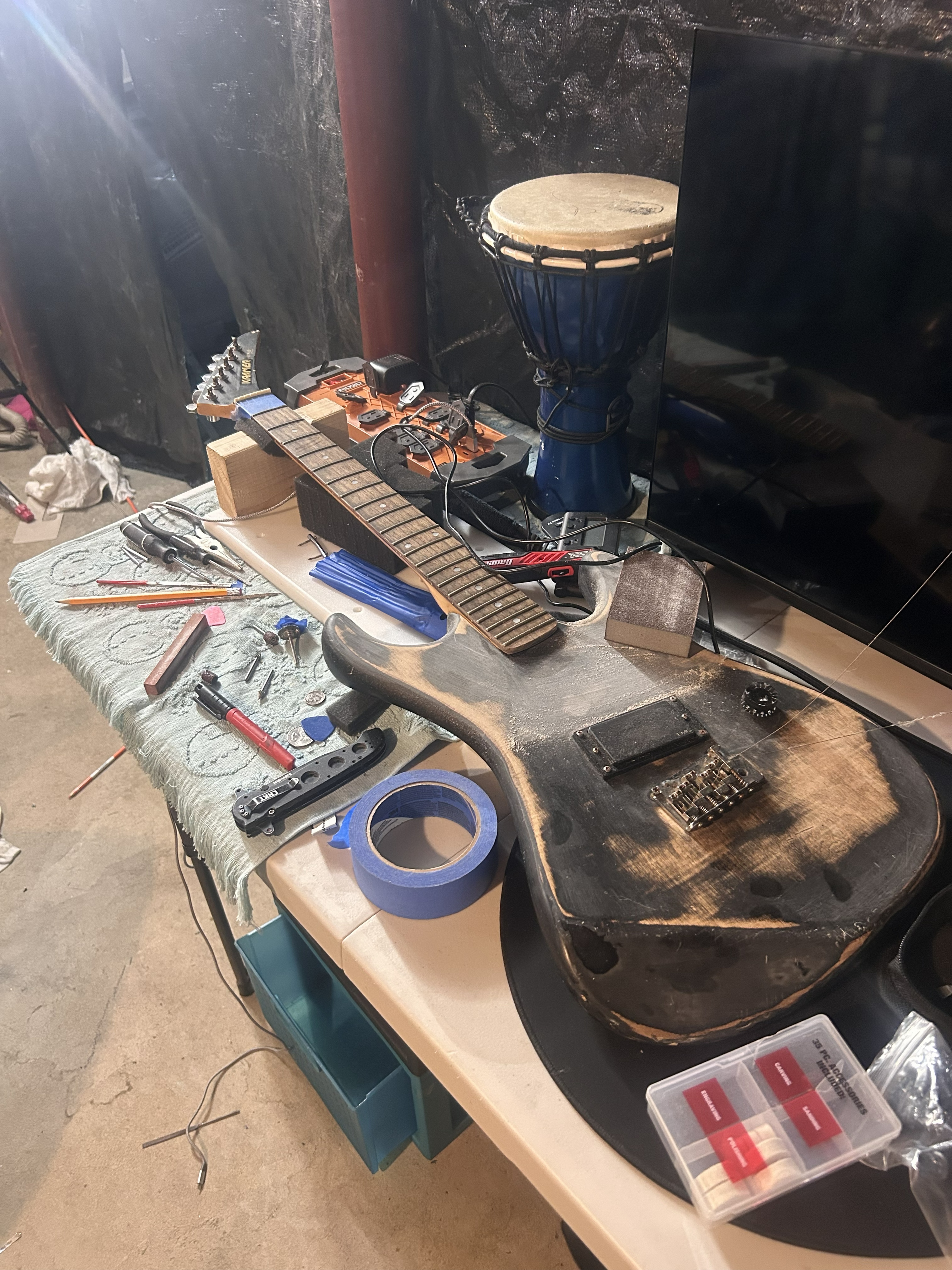 Collins Guitar Works work in progress photo 9